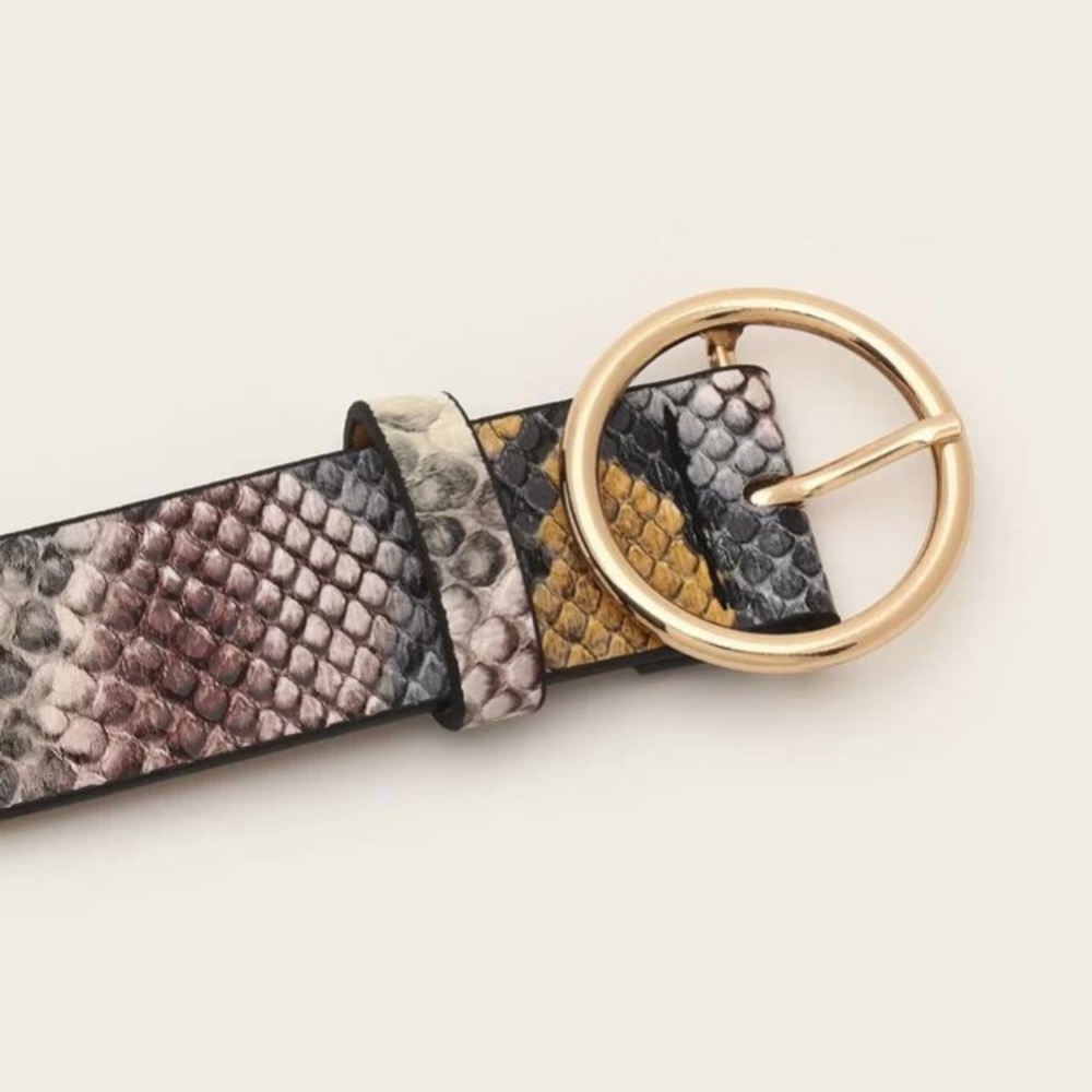 RESTOCKED Snakeskin O-Ring Belt - Picture 3 of 3